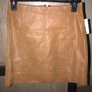 Free People Modern Femme Vegan Mini Skirt